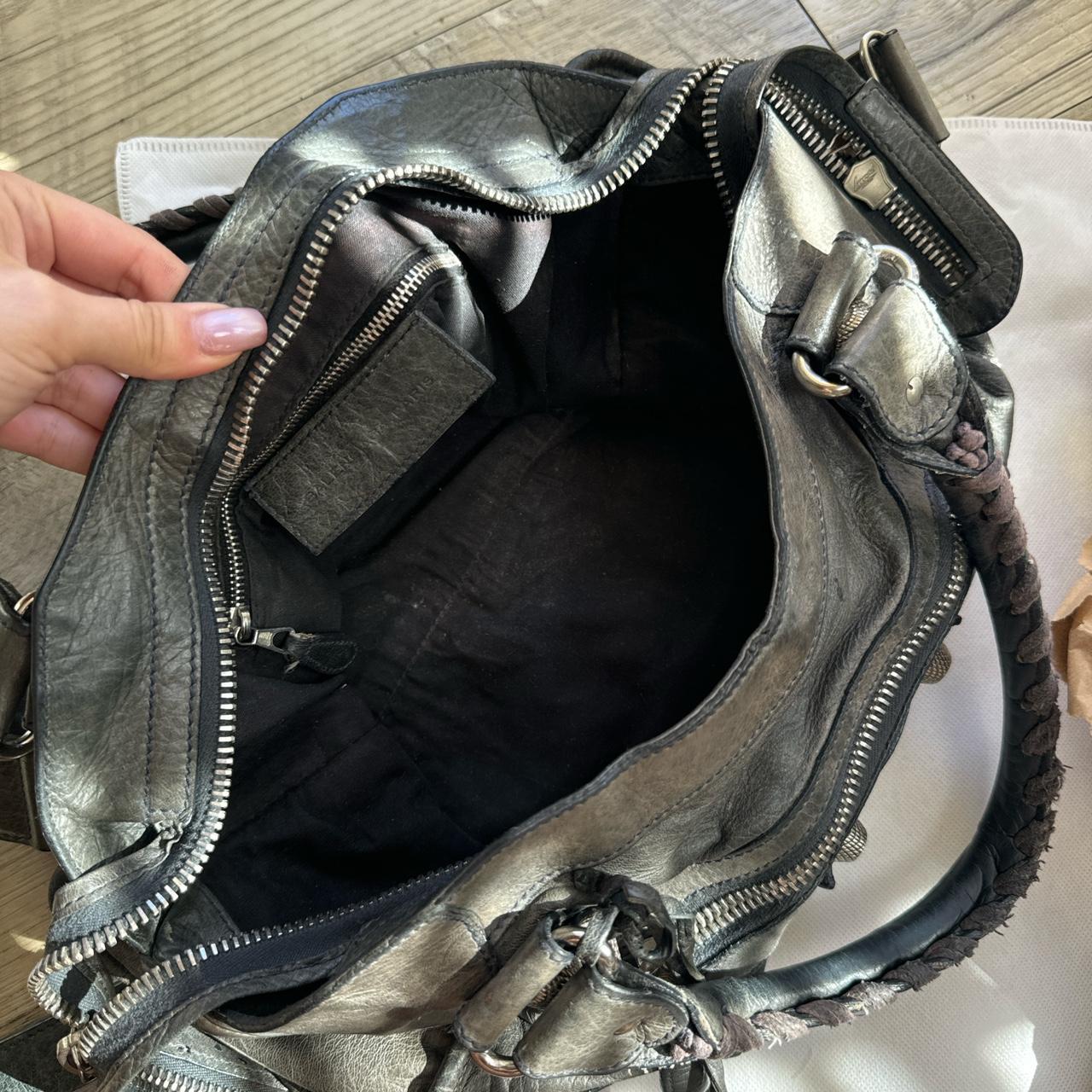 Authentic Balenciaga city bag gaint in black/grey Preowned