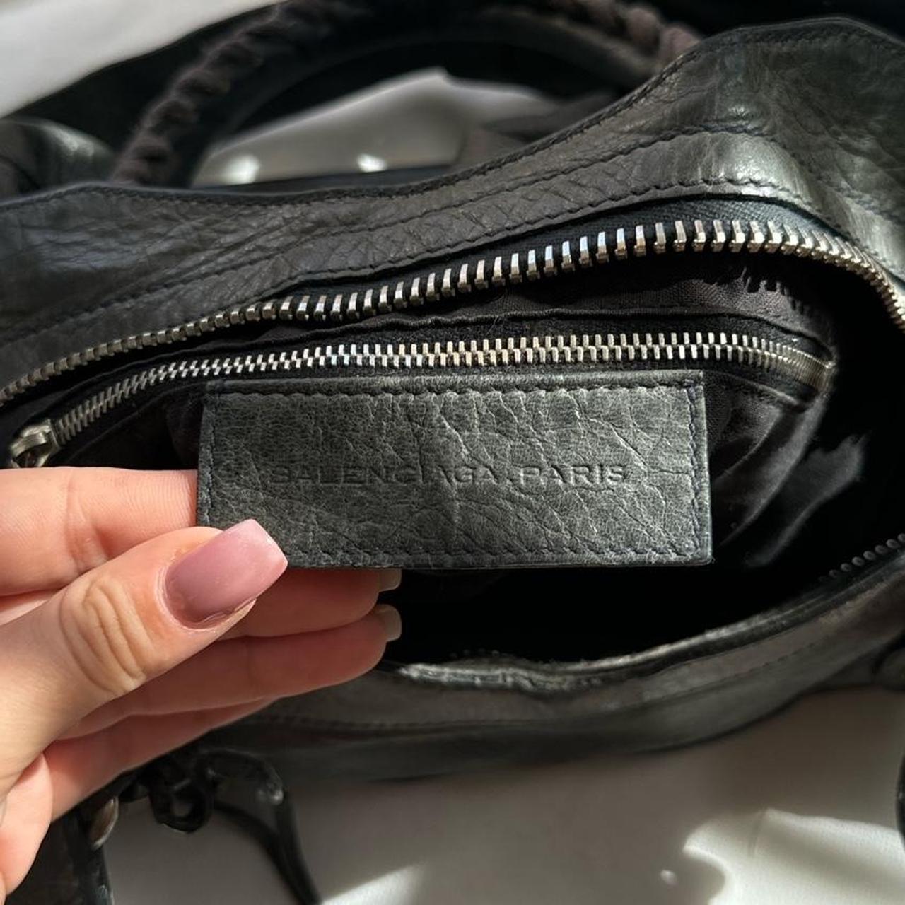 Authentic Balenciaga city bag gaint in black/grey Preowned