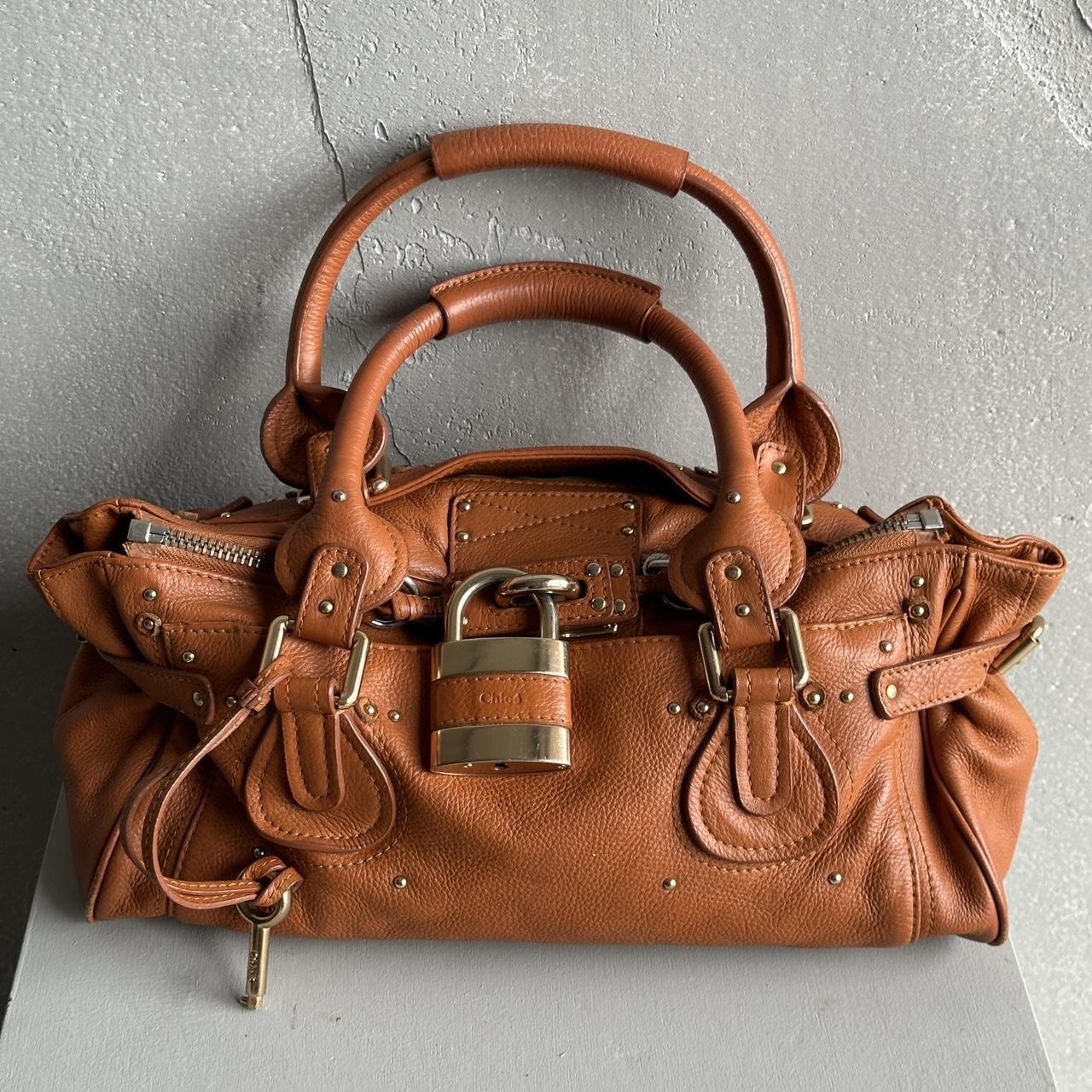PreOwned Iconic Chloé Paddington Bag in Tan leather