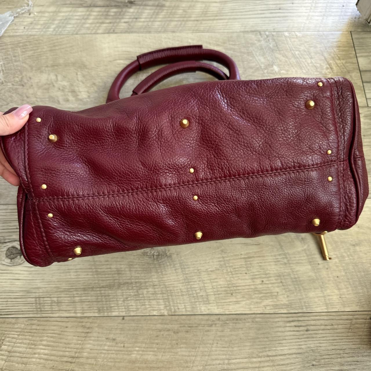 Authentic Burgundy Chloe paddington leather Preowned
