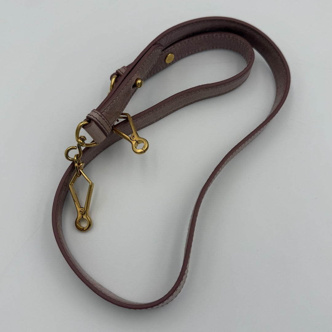 PreOwned Miu Miu Vitello Dusty Pink Leather Handbag