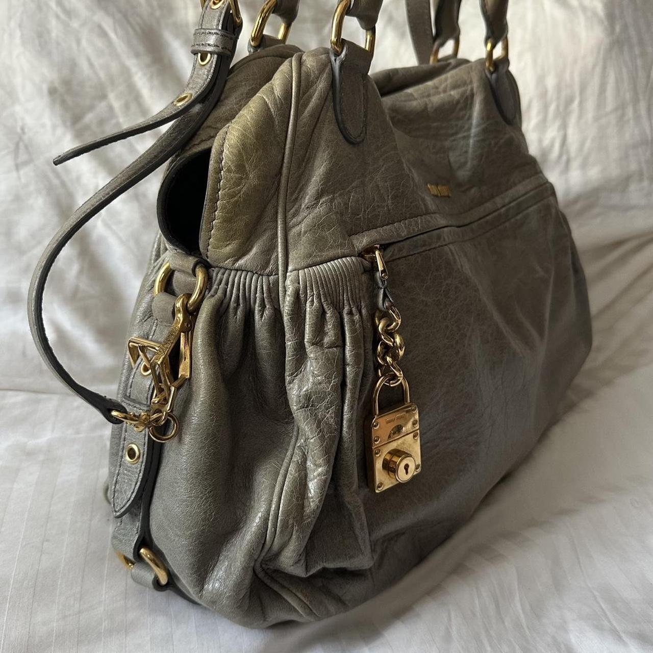 PreOwned MIU MIU NAPPA LEATHER MINI CHARM BAG